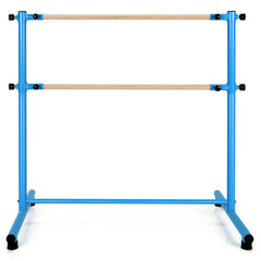47 Inch Double Ballet Barre with Anti-Slip Footpads