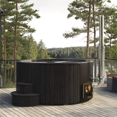 SaunaLife Model S6B 7-Person Soak-Series Home Wood-Burning Hot Tub [SL-MODELS6B] (SAK13679)
