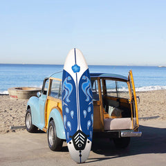6 Feet Surfboard with 3 Detachable Fins-White