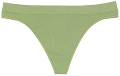 Seamless Ribbed Tag Free Thong