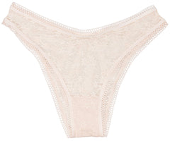 High Leg Daisy Lace Cheeky with Picot Trim