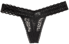 V-Front Lace Thong