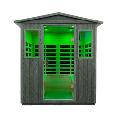 Thermora 4-Person Full-Spectrum Low EMF Carbonized Composite Infrared Sauna Room With Bluetooth Speakers (SAK70182)