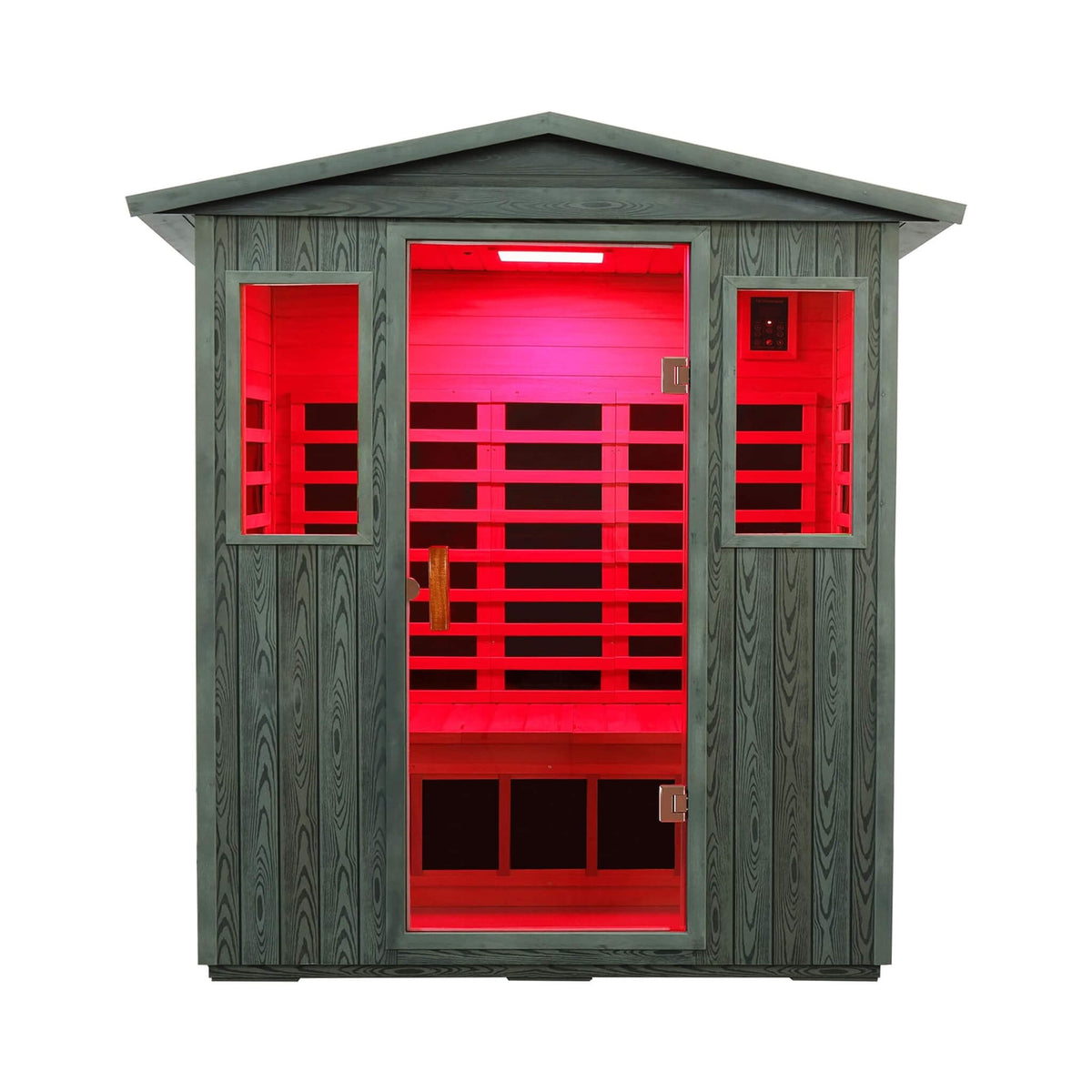 Thermora 3-Person Full-Spectrum Low EMF Carbonized Composite Infrared Sauna Room With Bluetooth Speakers (SAK85120)