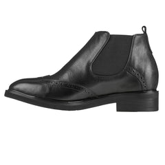 Leather Wing-Tip Ankle Boots - Three Inches - K28802