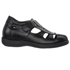 TOTO Black Braided Leather Sandals - Three Inches - G1307