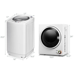 Electric Laundry Dryer and Full-Automatic Washing Machine Combo