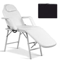 73 Inch Adjustable Massage Table with Backrest & Footrest