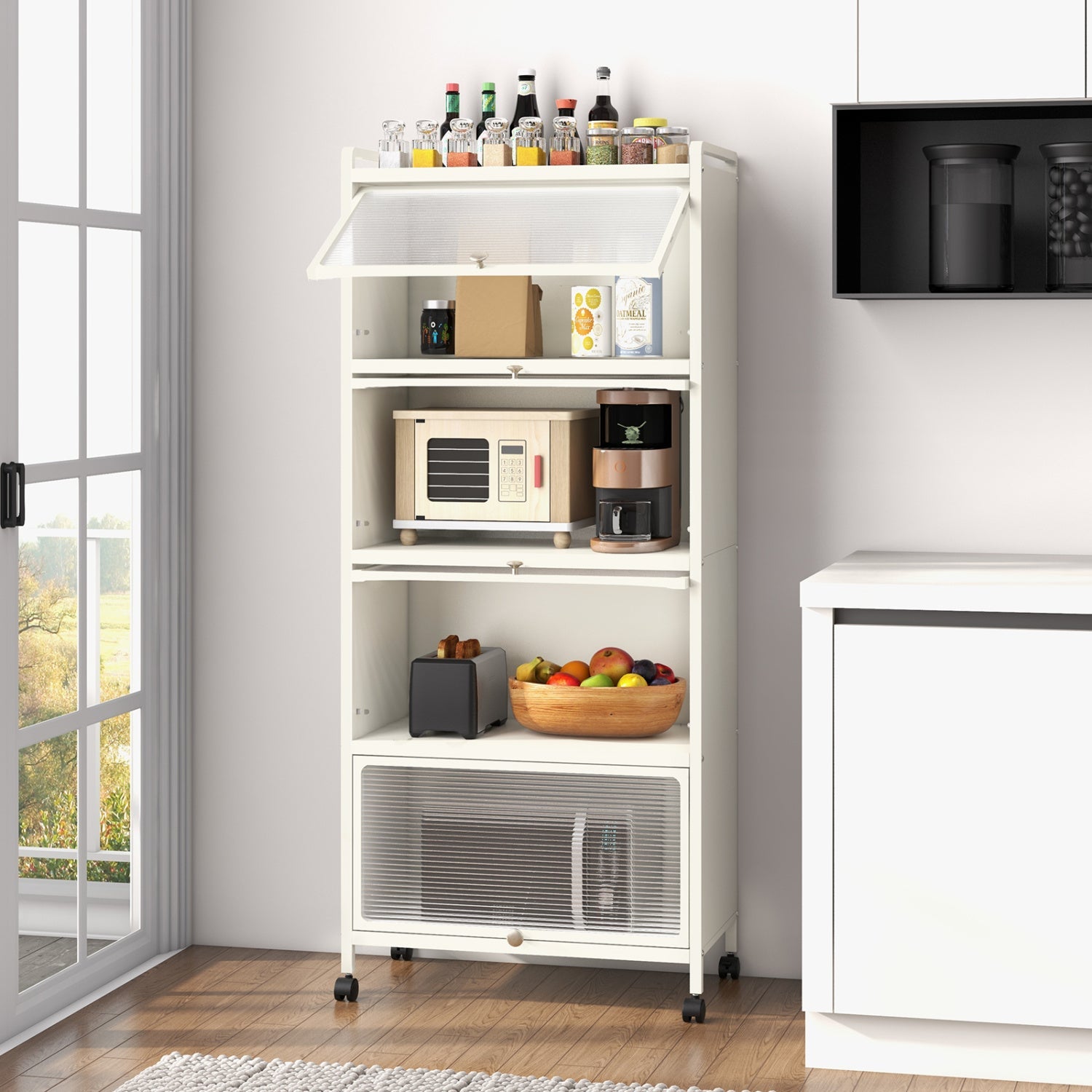 5-Tier Kitchen Storage Baker's Rack with Flip