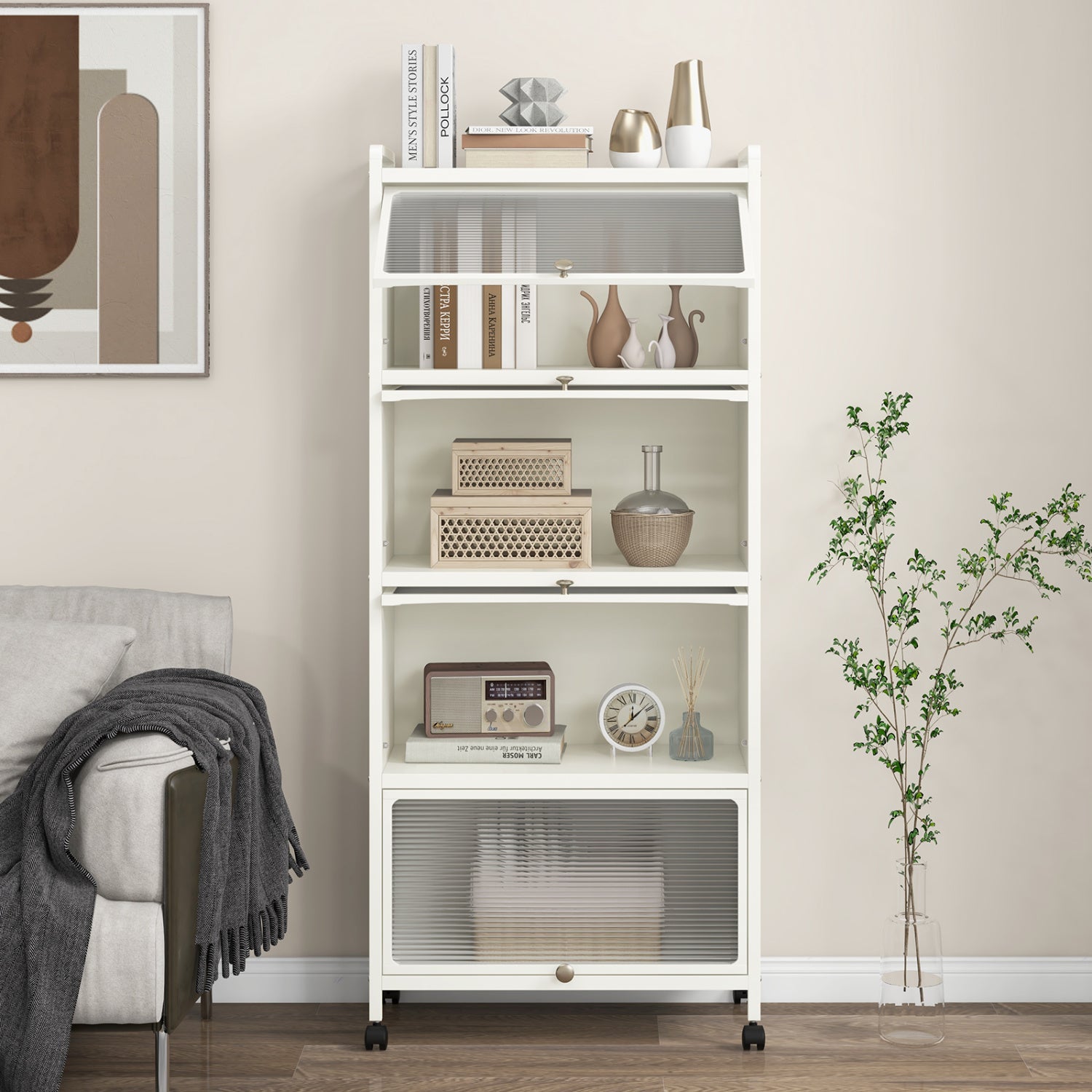 5-Tier Kitchen Storage Baker's Rack with Flip