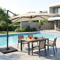 Offset Hanging Patio Umbrella 11x9 ft with 220 lb Base