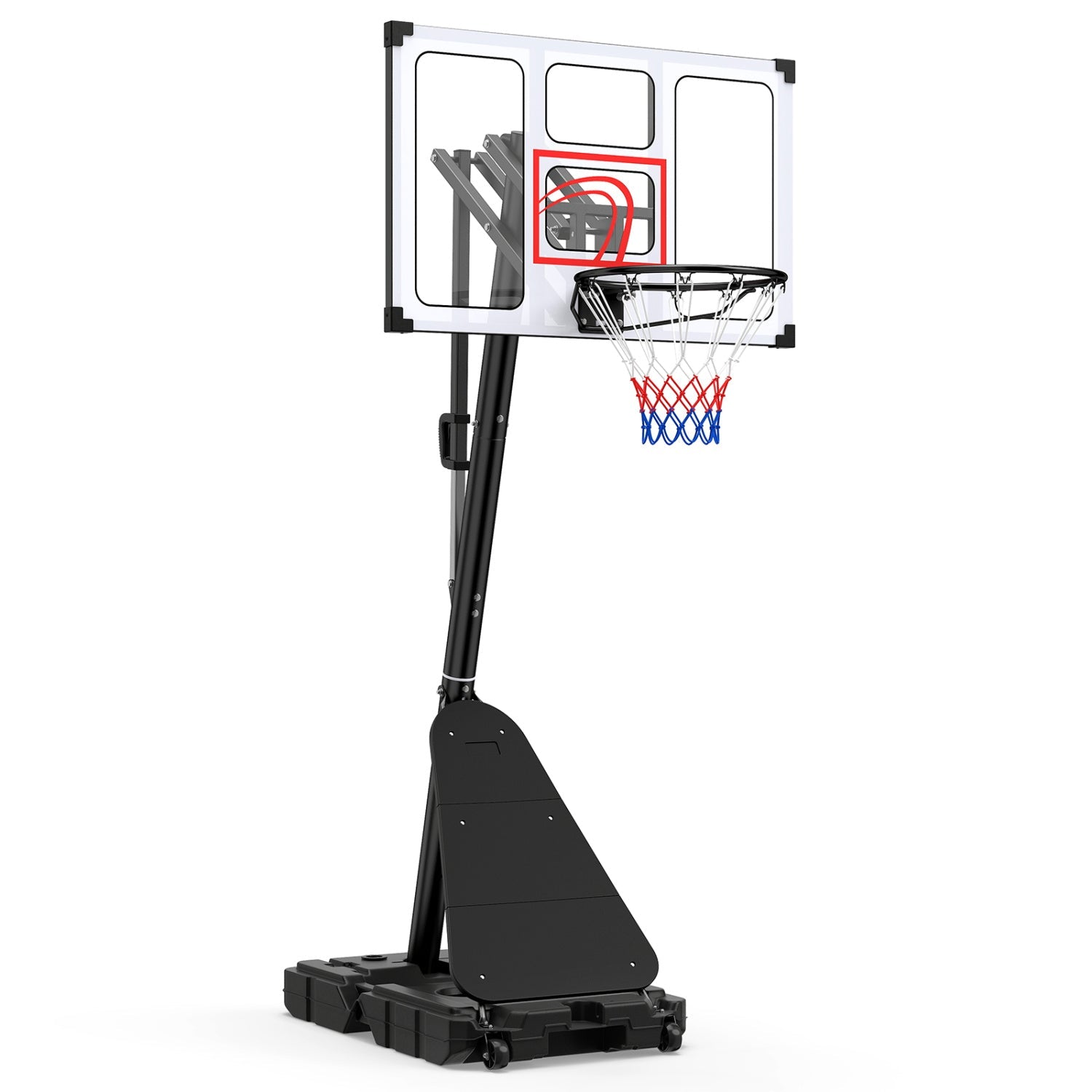 Portable Basketball Hoop Adjustable 4.9-10 Feet with Base