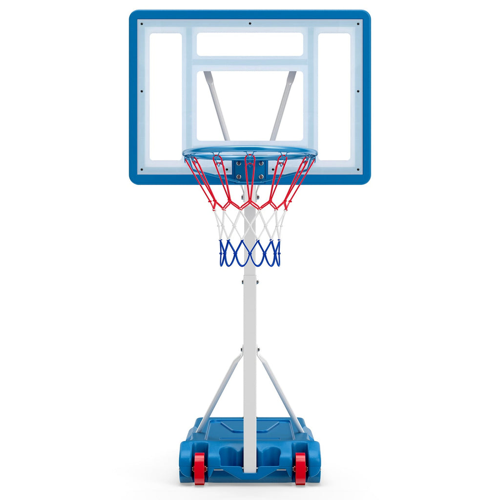 Adjustable Pool Basketball Hoop with Shatterproof Backboard