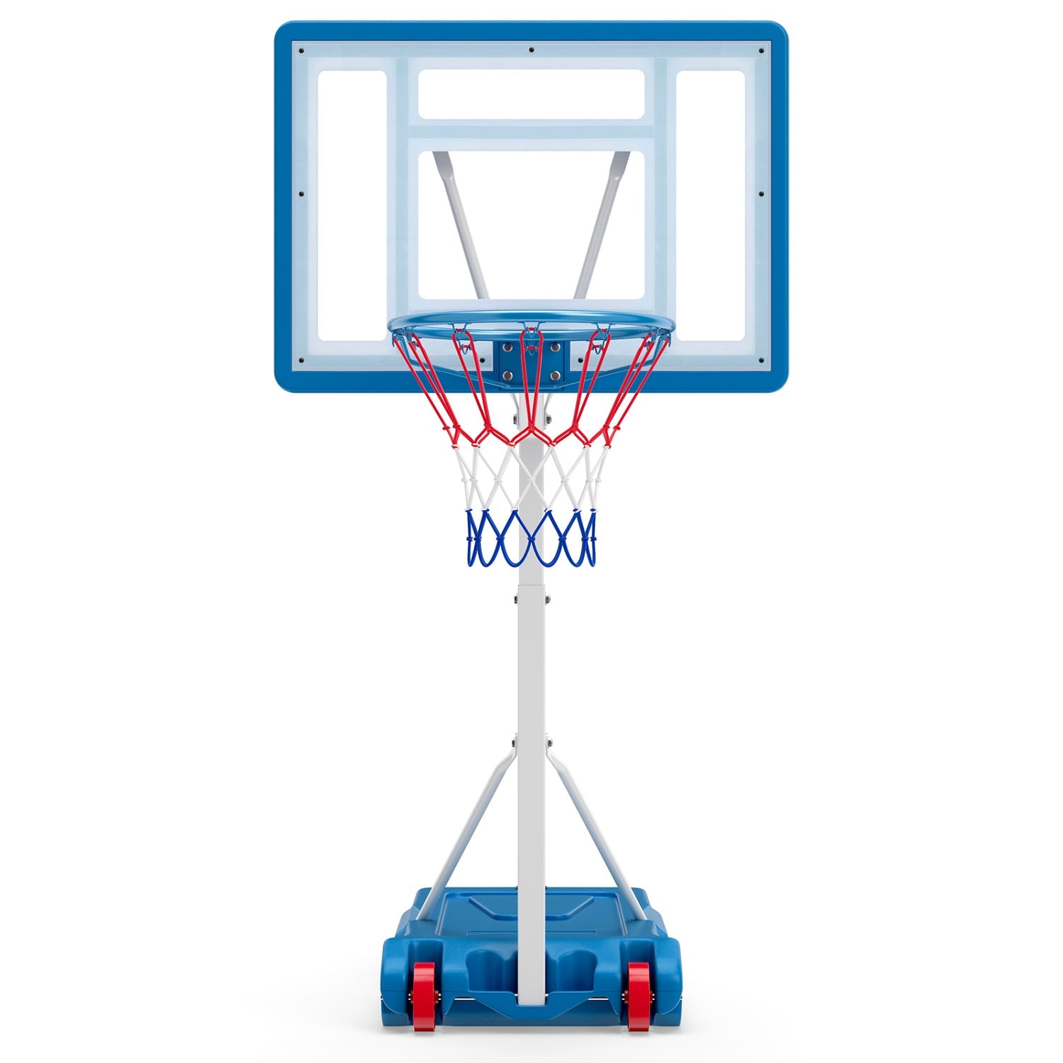 Adjustable Pool Basketball Hoop with Shatterproof Backboard