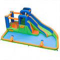 Inflatable Water Slide Park with Splash Pool and Climbing Walls