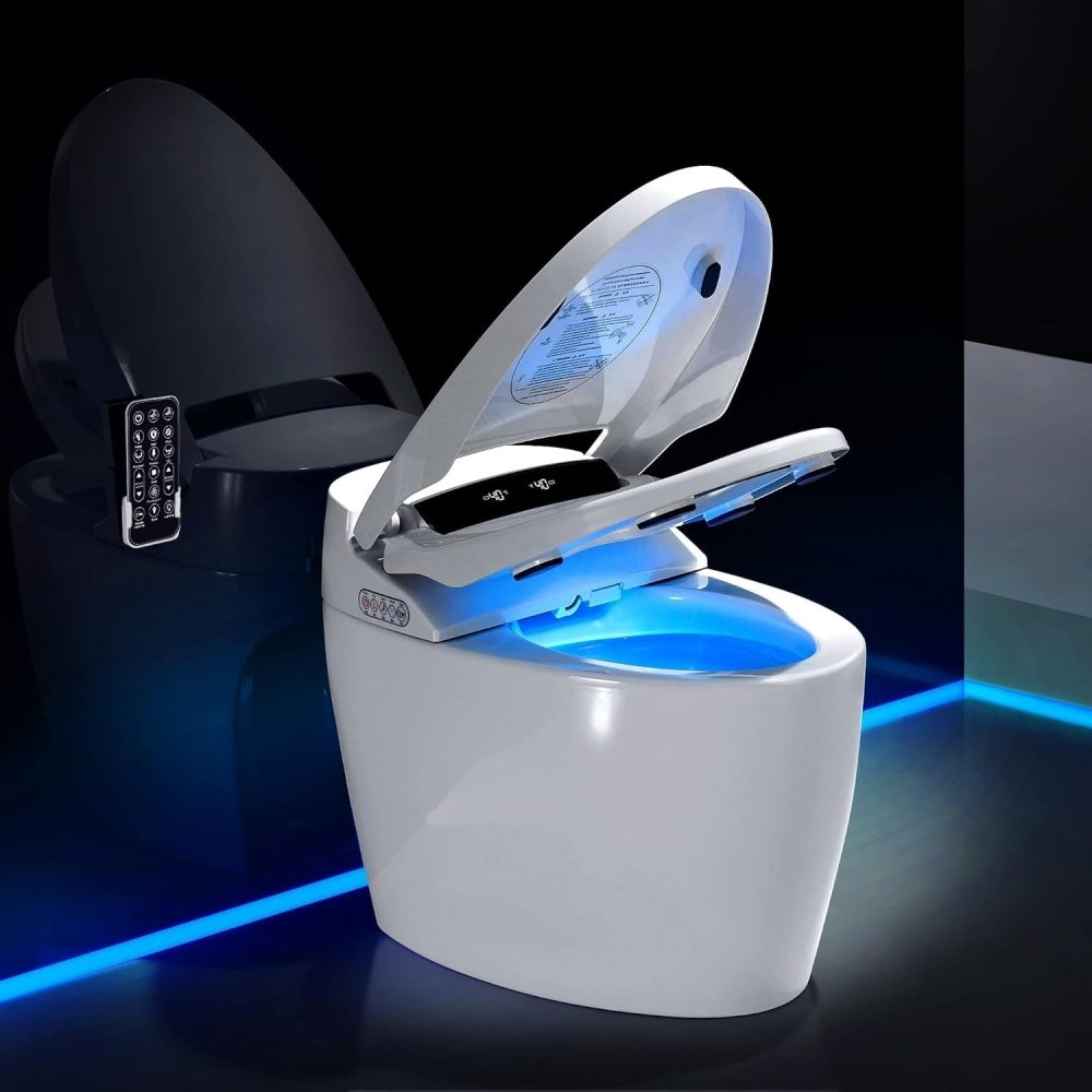 Alora Premium Automatic Single-Piece Home Smart Toilet With Bidet, Foot Sensor And Heated Seat (SAK96152)